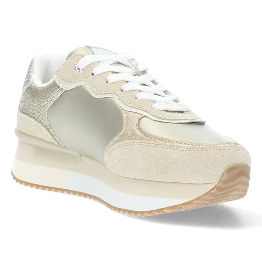 Zandkleurige sneakers