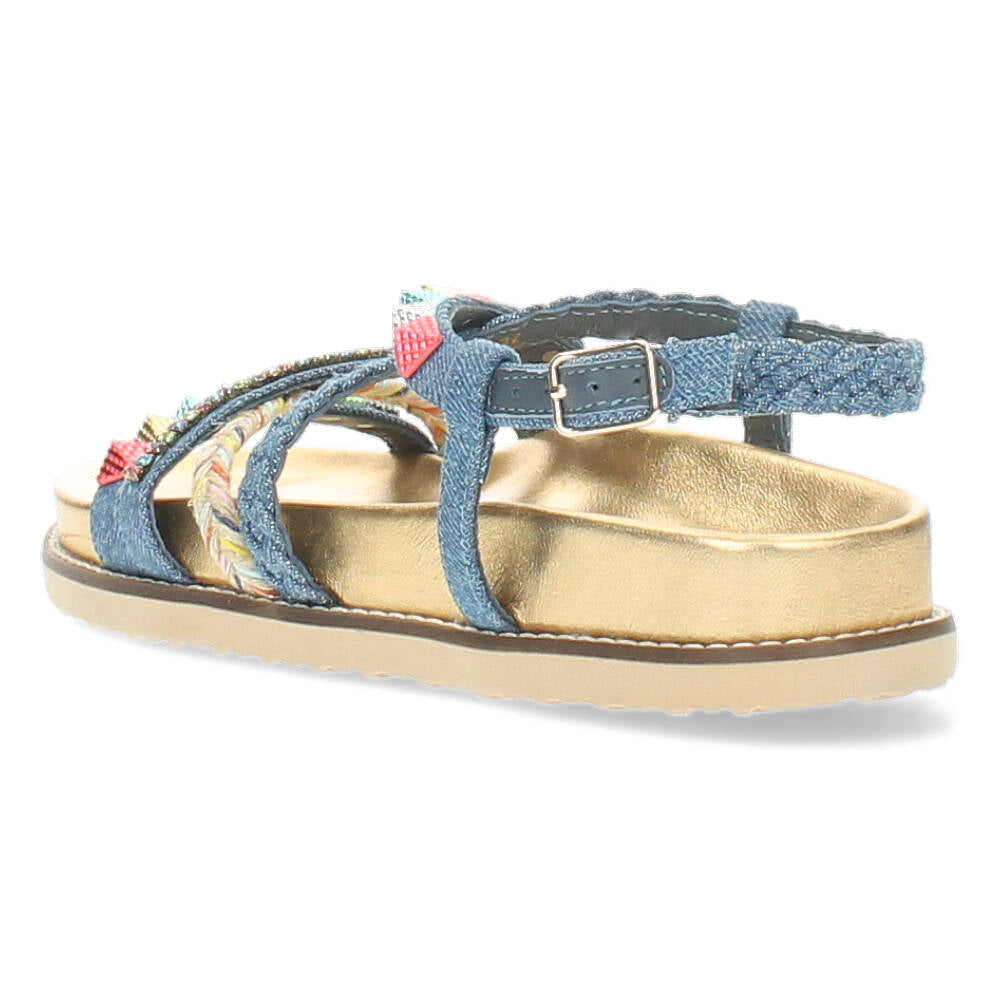 Jeansblauwe sandalen
