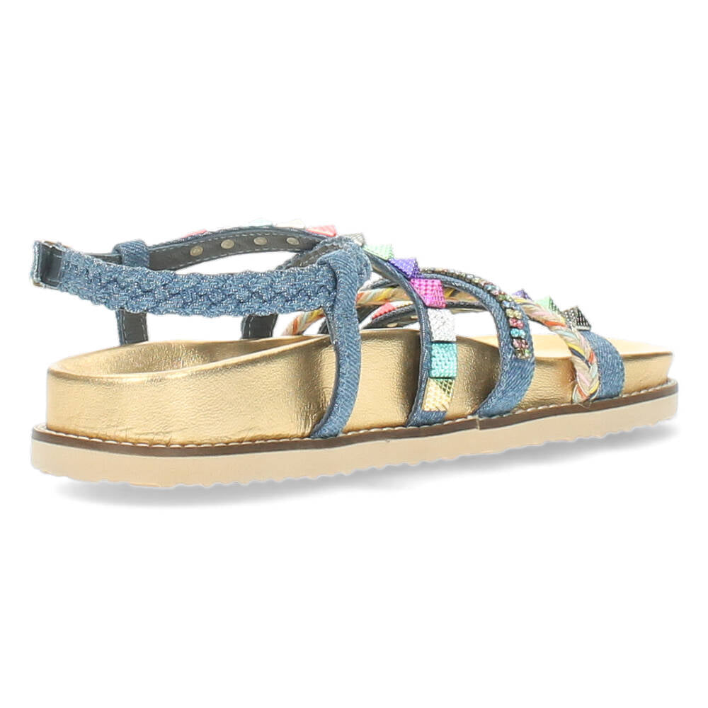 Jeansblauwe sandalen