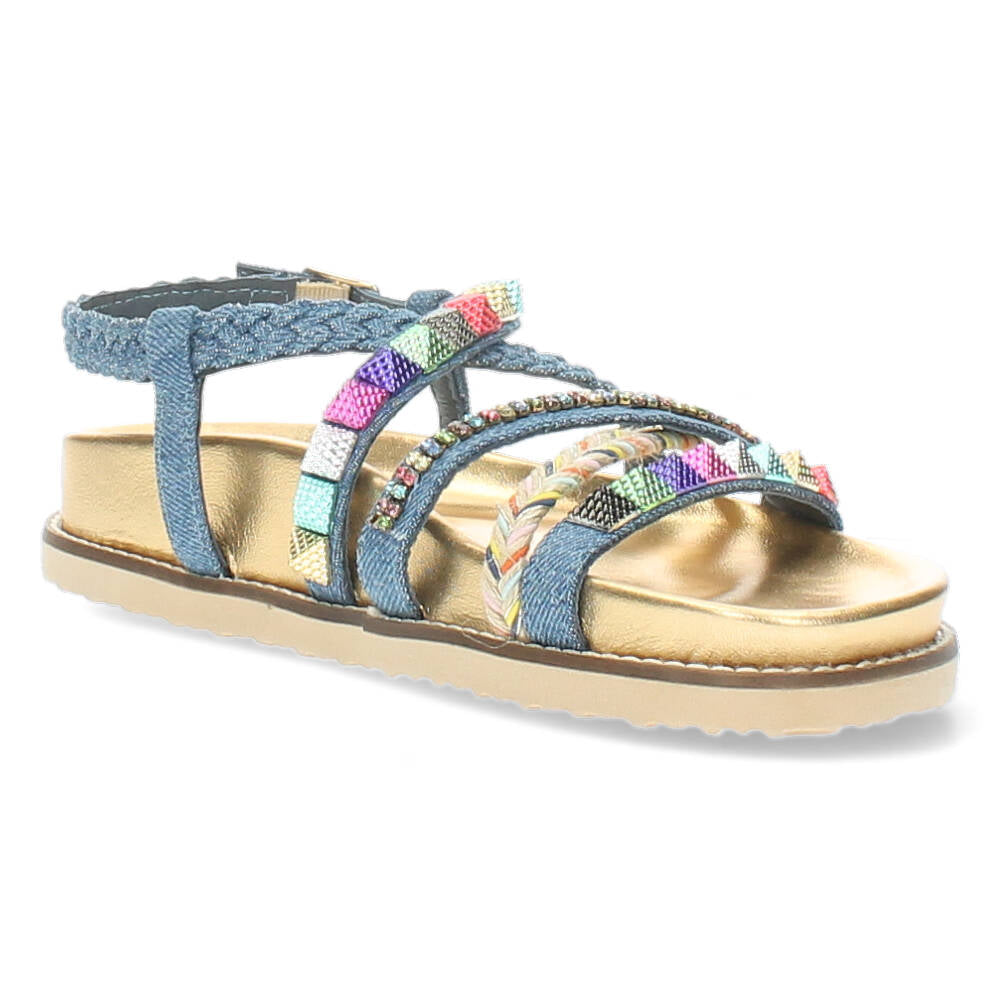 Jeansblauwe sandalen