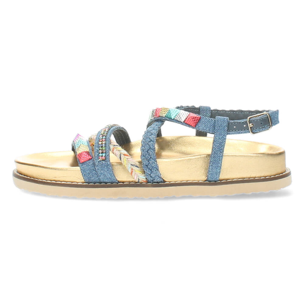 Jeansblauwe sandalen
