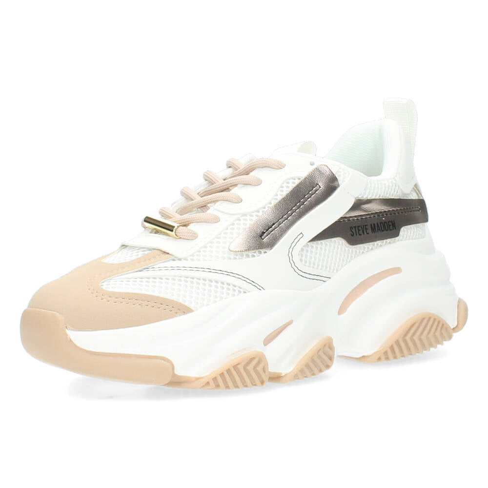 Crème kleurige sneakers