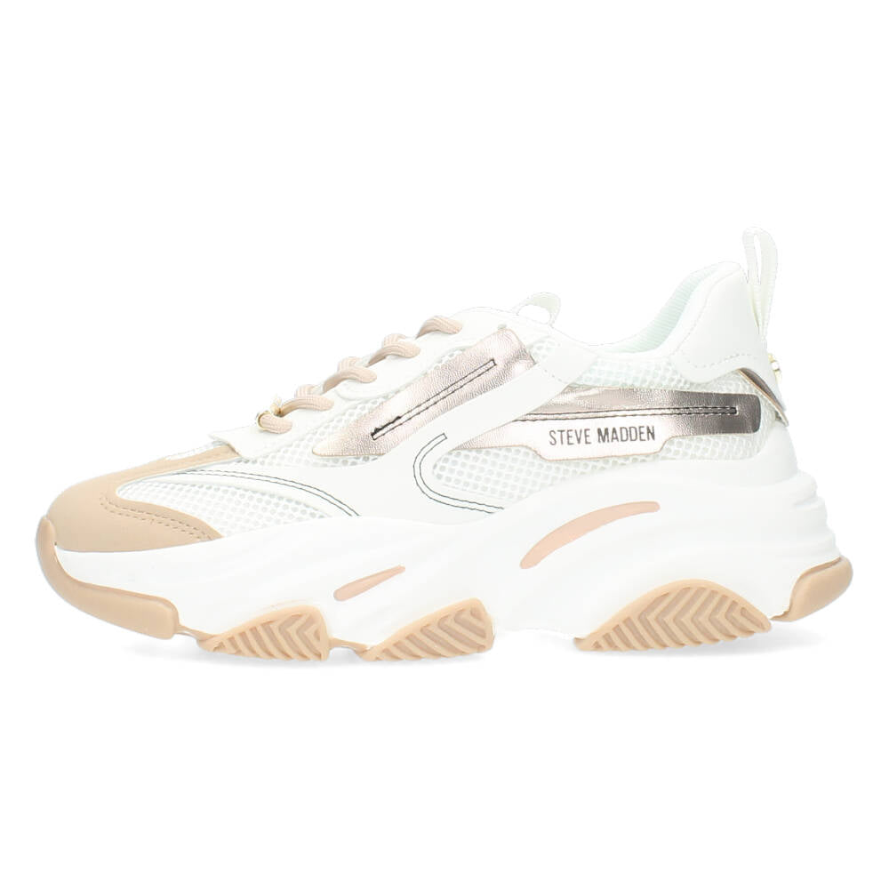 Crème kleurige sneakers