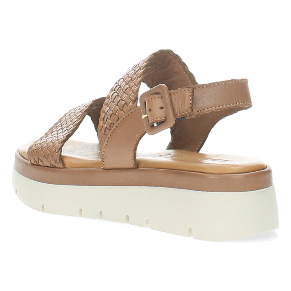 Cognac sandalen