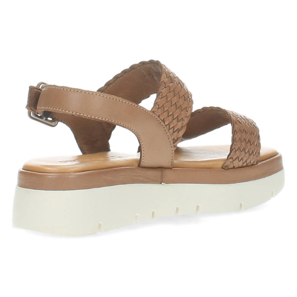 Cognac sandalen