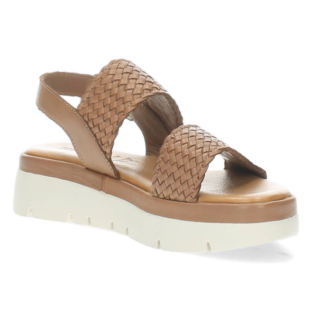 Cognac sandalen
