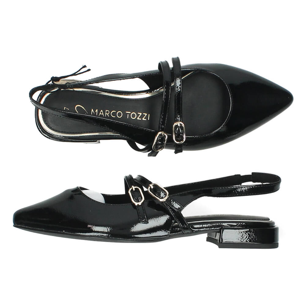 Zwarte slingbacks