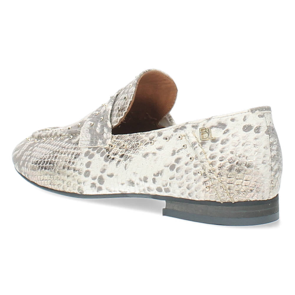 Slangenprint loafers