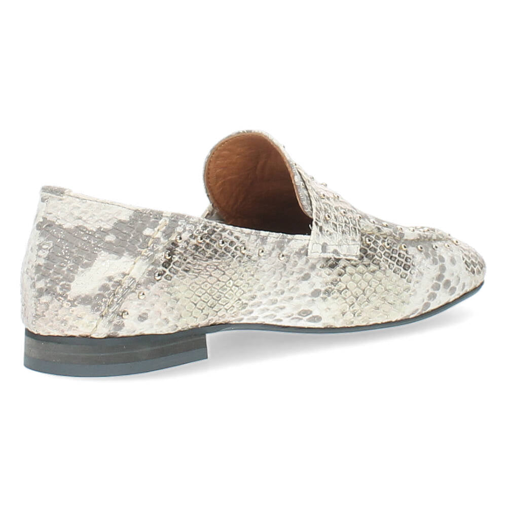 Slangenprint loafers