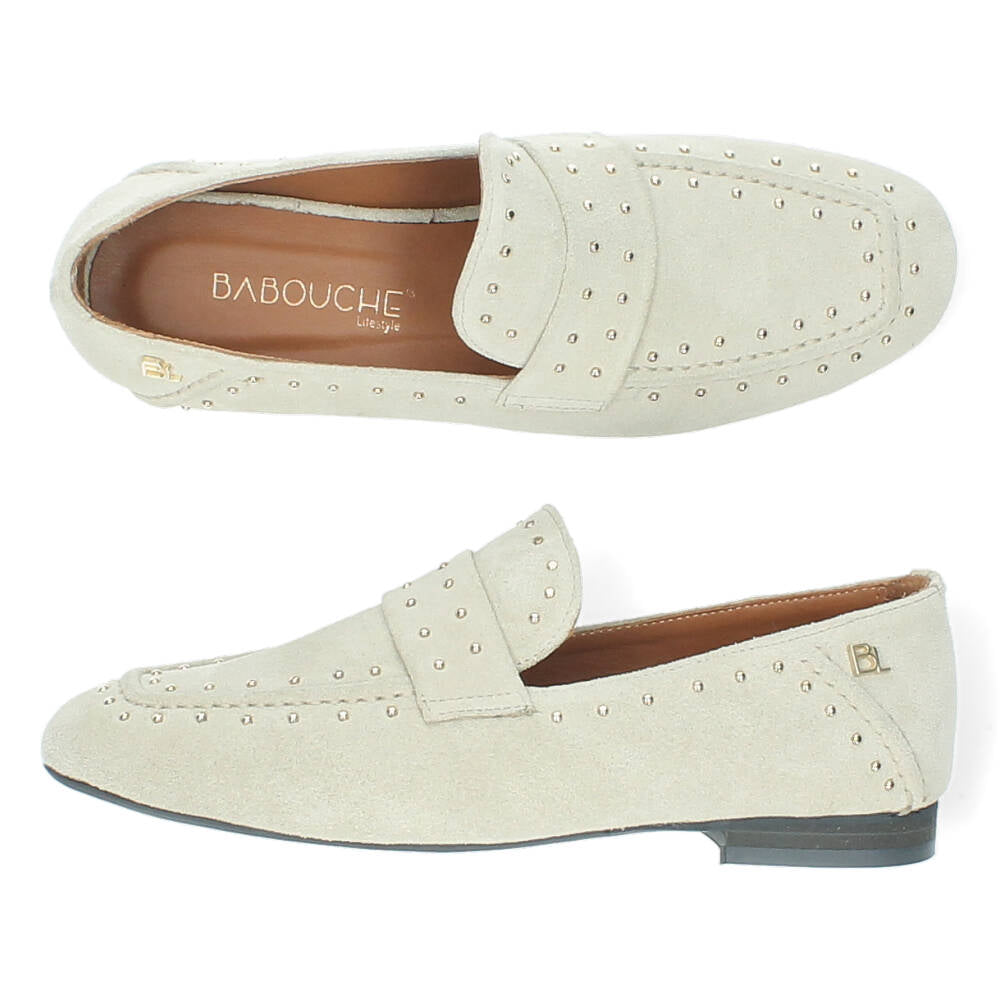 Beige loafers