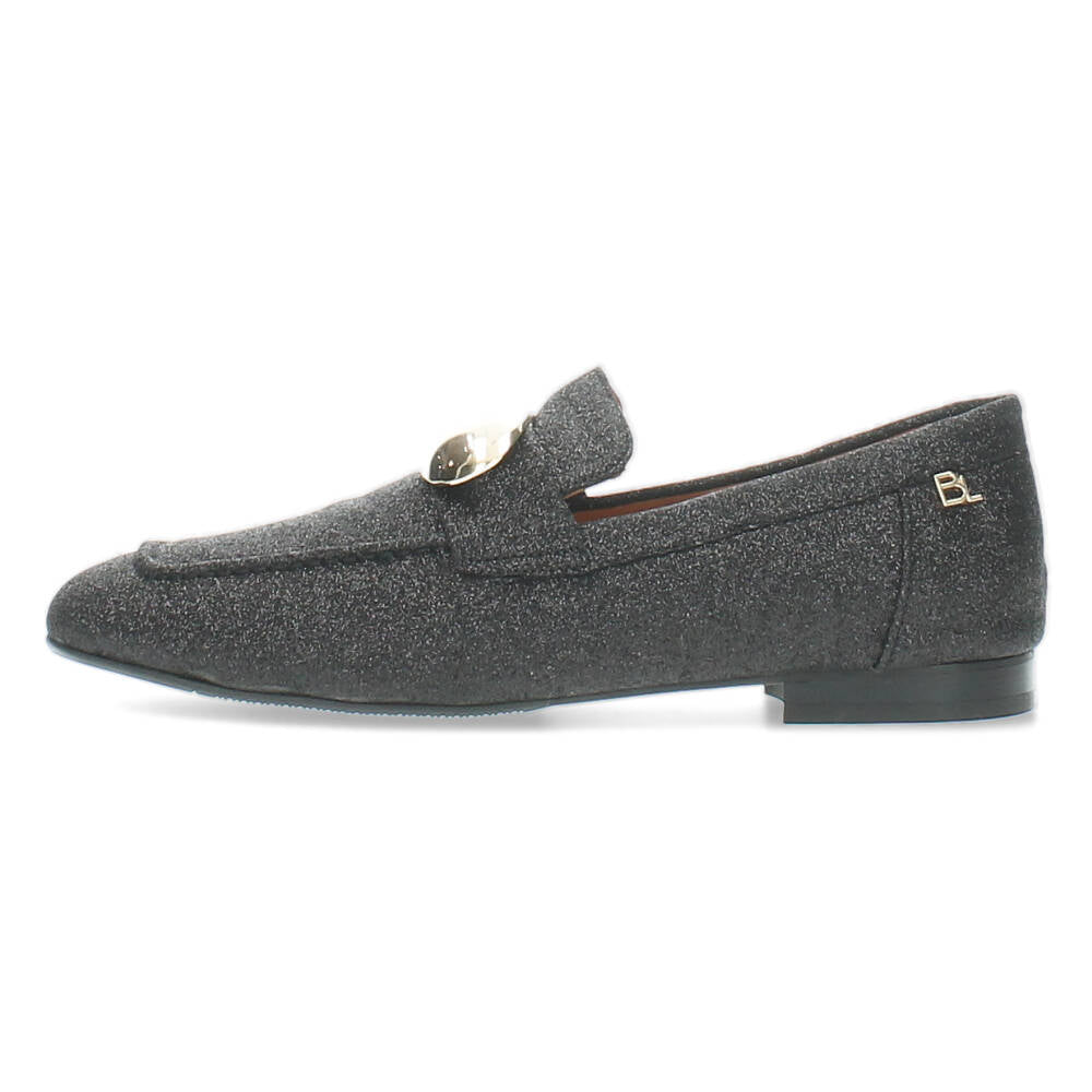 Zwarte glitter loafers