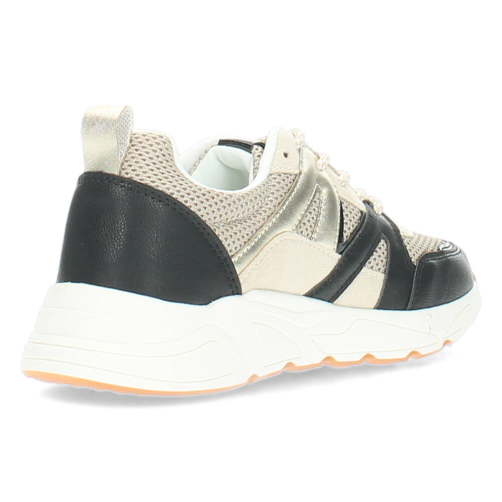 Zwarte/Beige sneakers