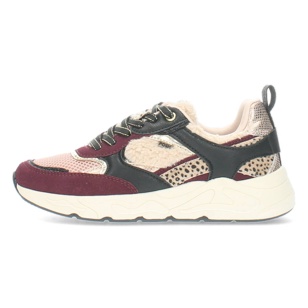 Burgundy sneakers