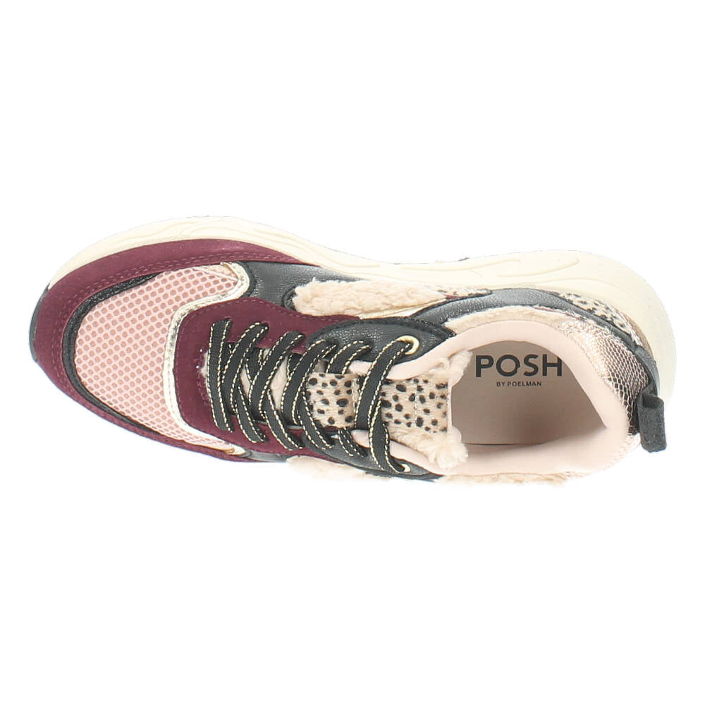 Burgundy sneakers