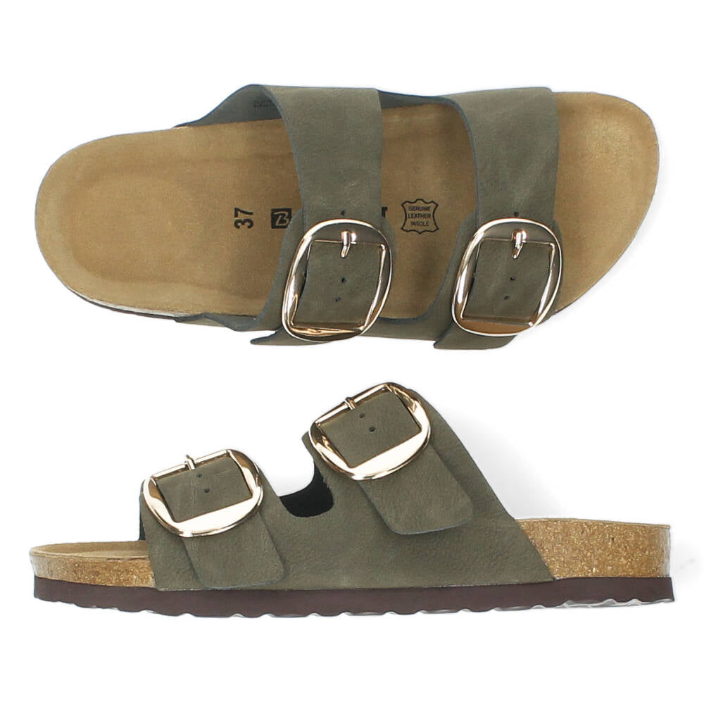 Khaki slippers