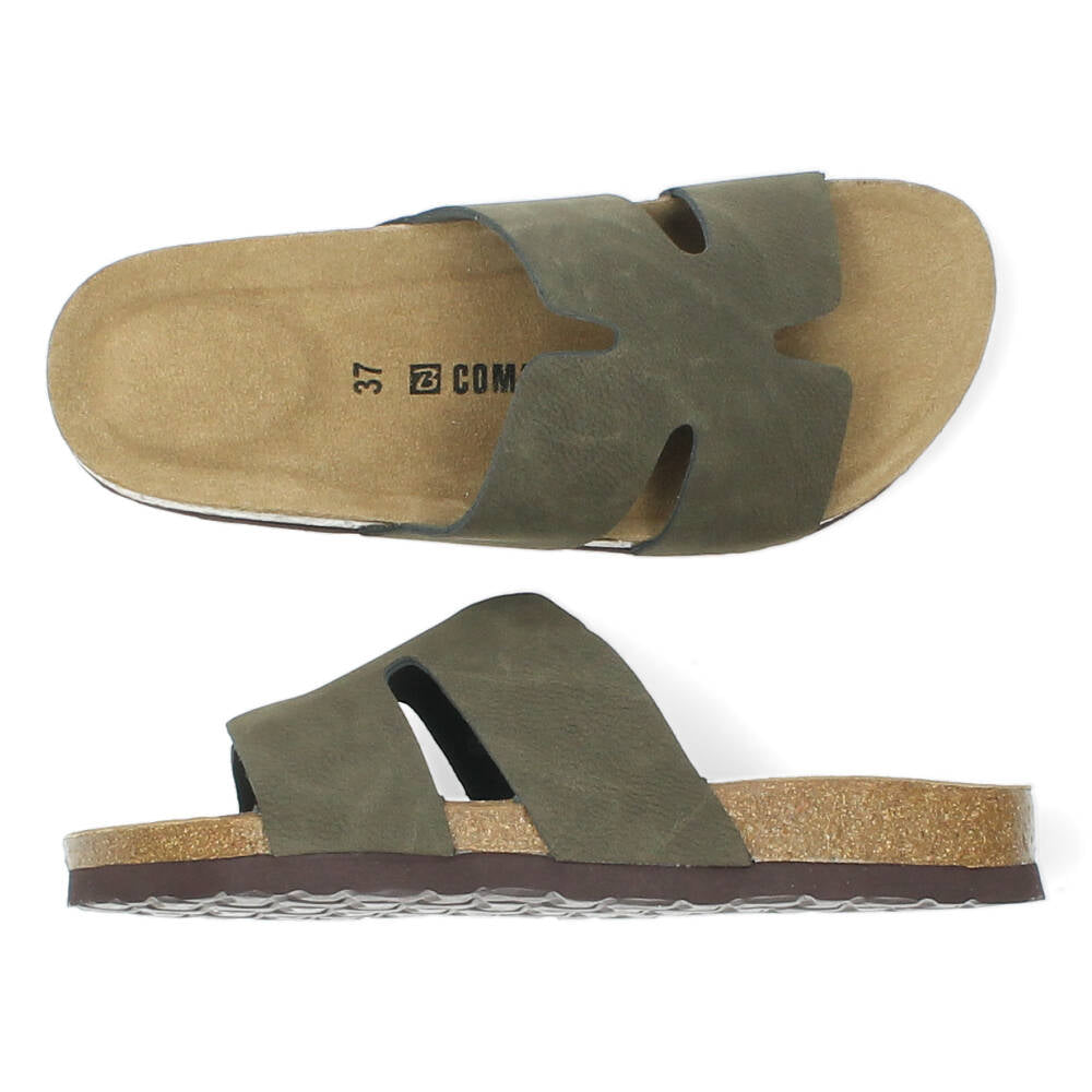 Khaki slippers