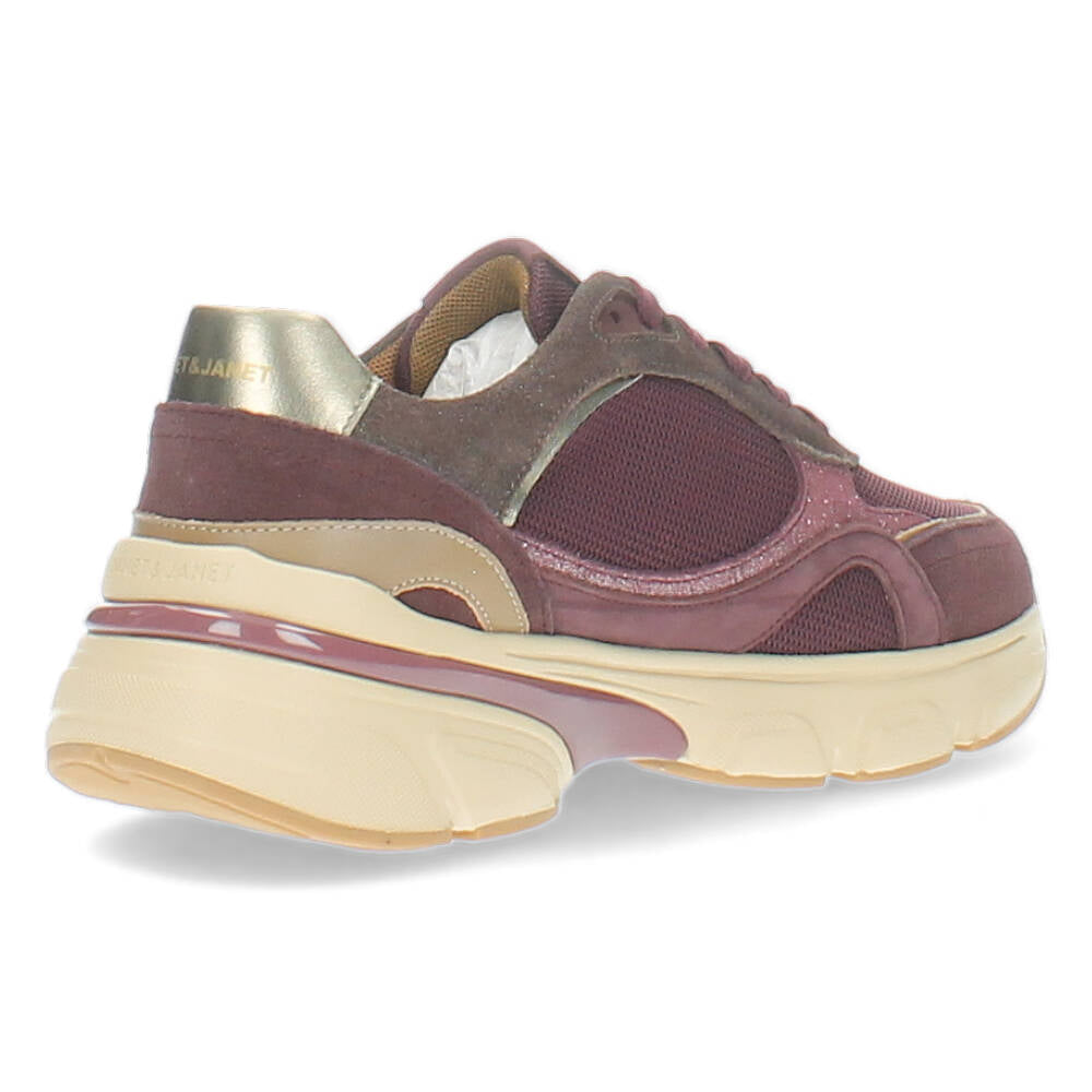 Burgundy sneakers