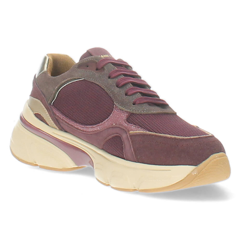 Burgundy sneakers