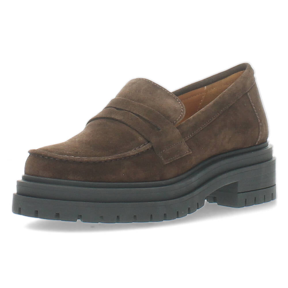 Donkerbruine mocassins