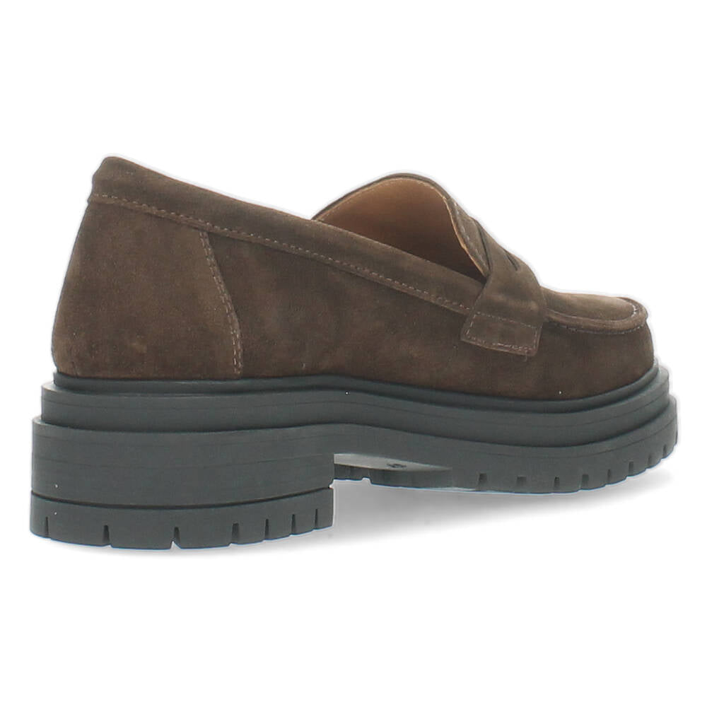 Donkerbruine mocassins