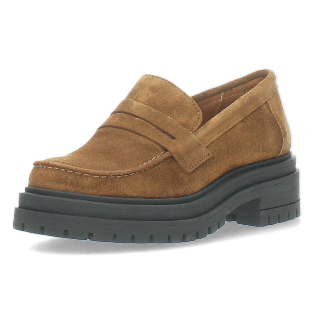 Bruine mocassins
