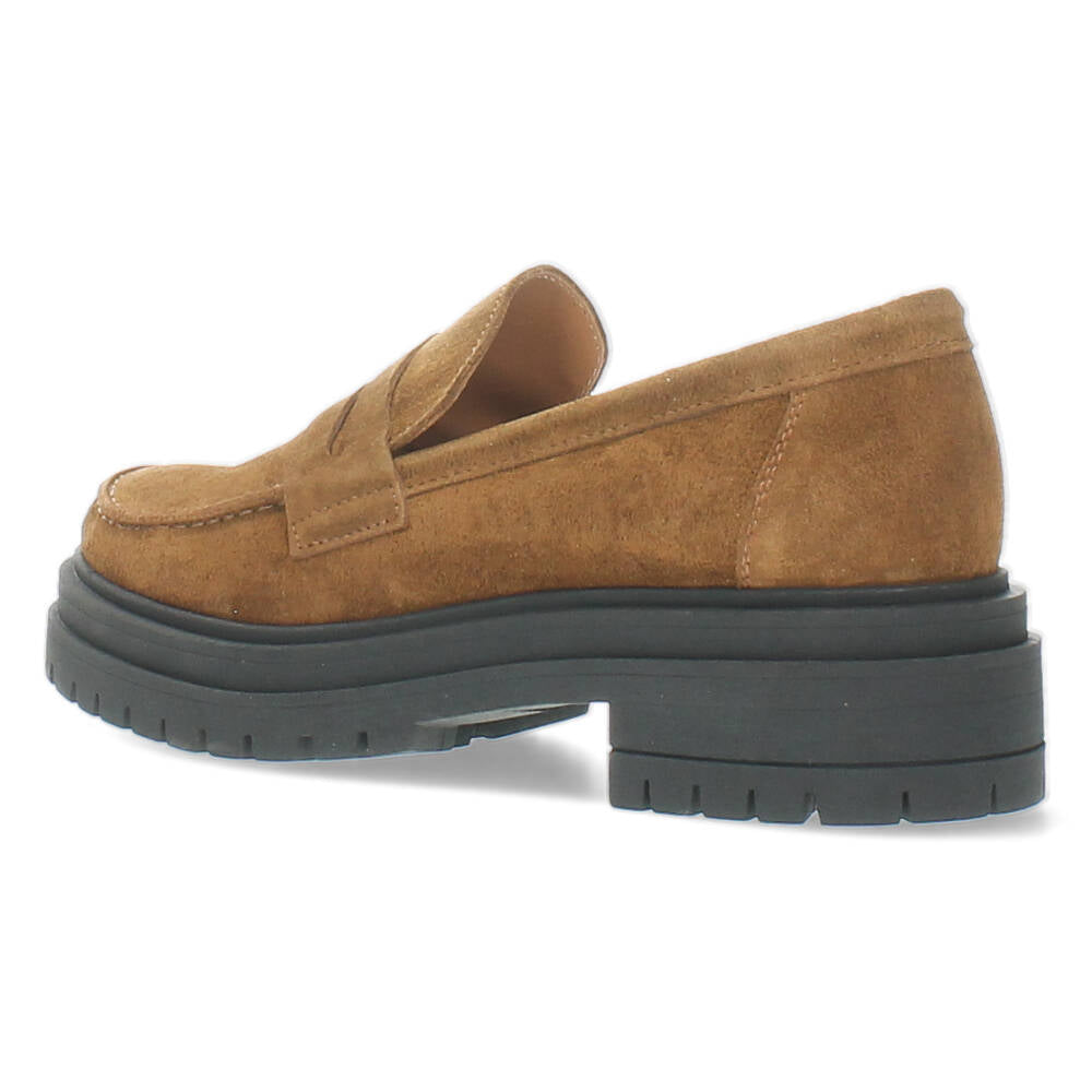 Bruine mocassins