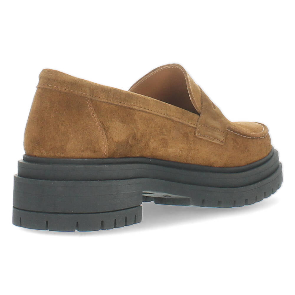 Bruine mocassins