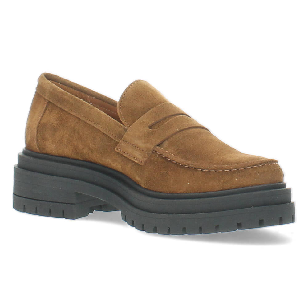 Bruine mocassins