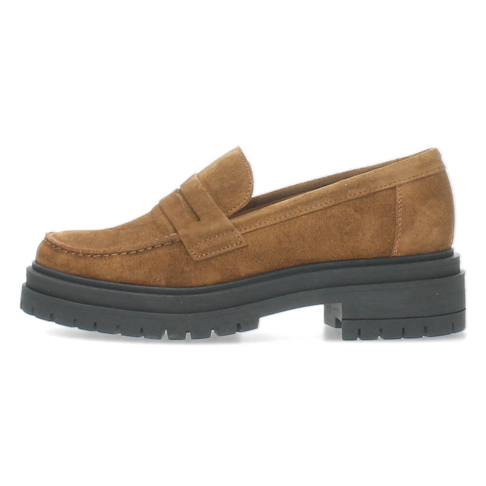 Bruine mocassins