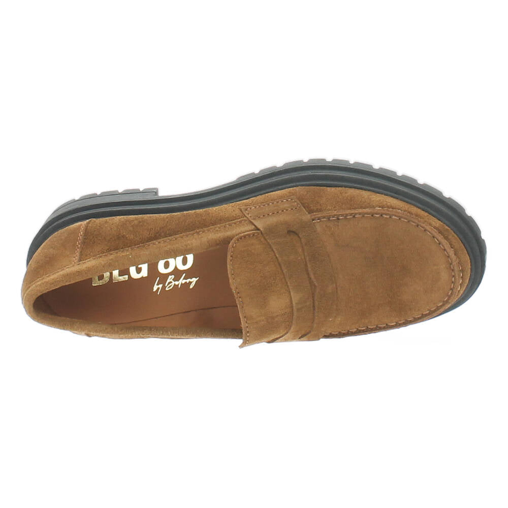 Bruine mocassins