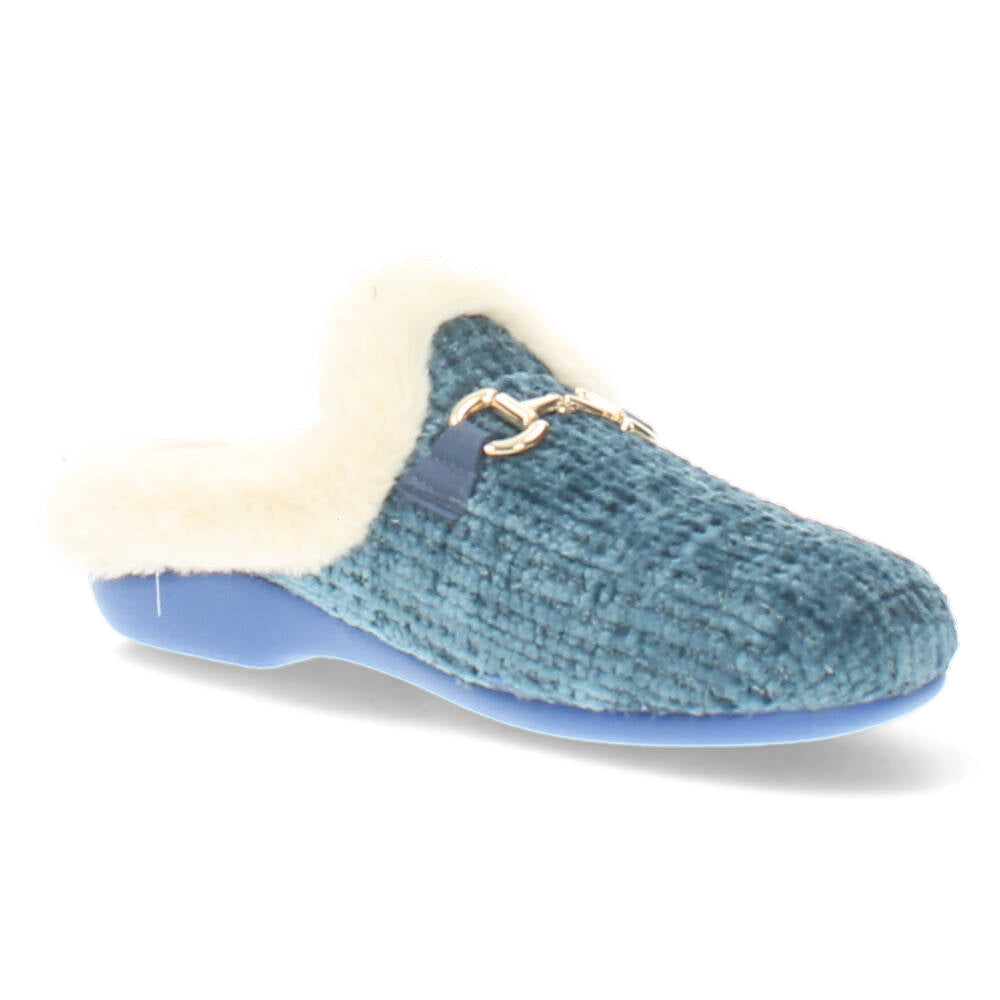 Jeansblauwe pantoffels
