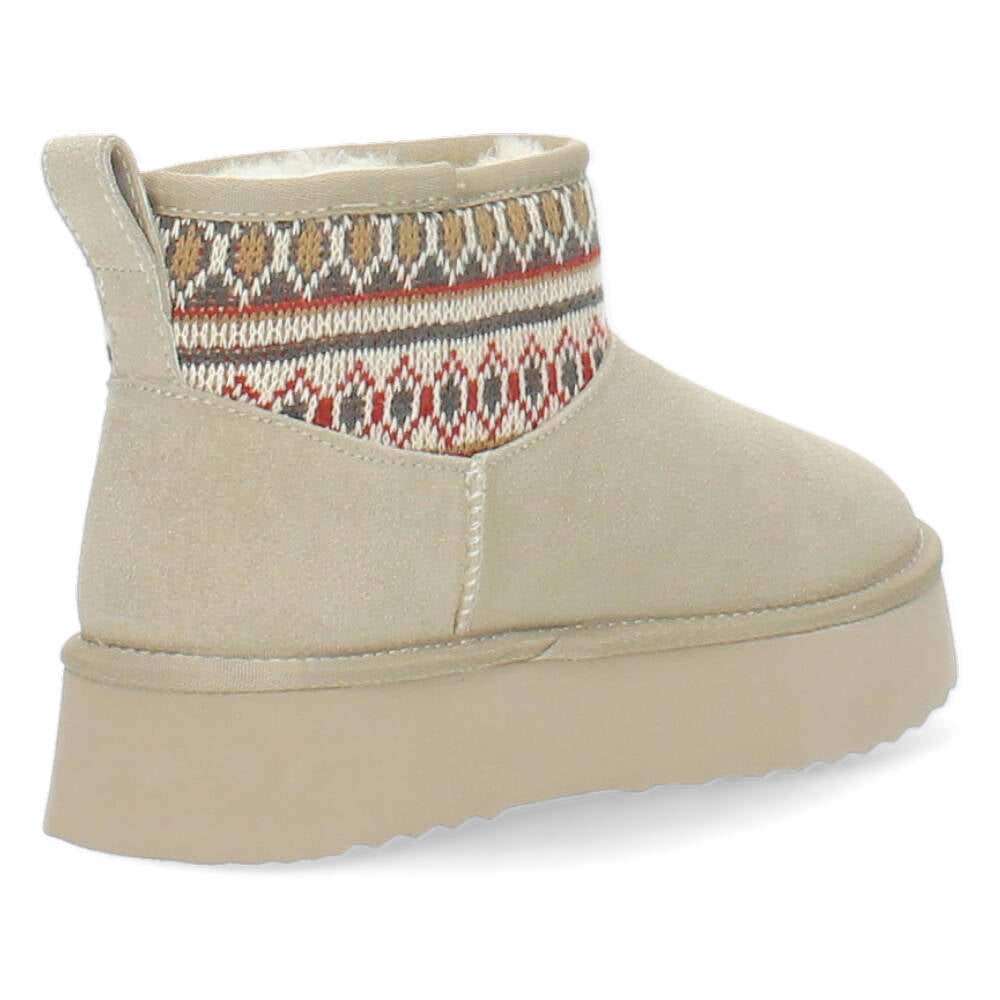 Beige booties