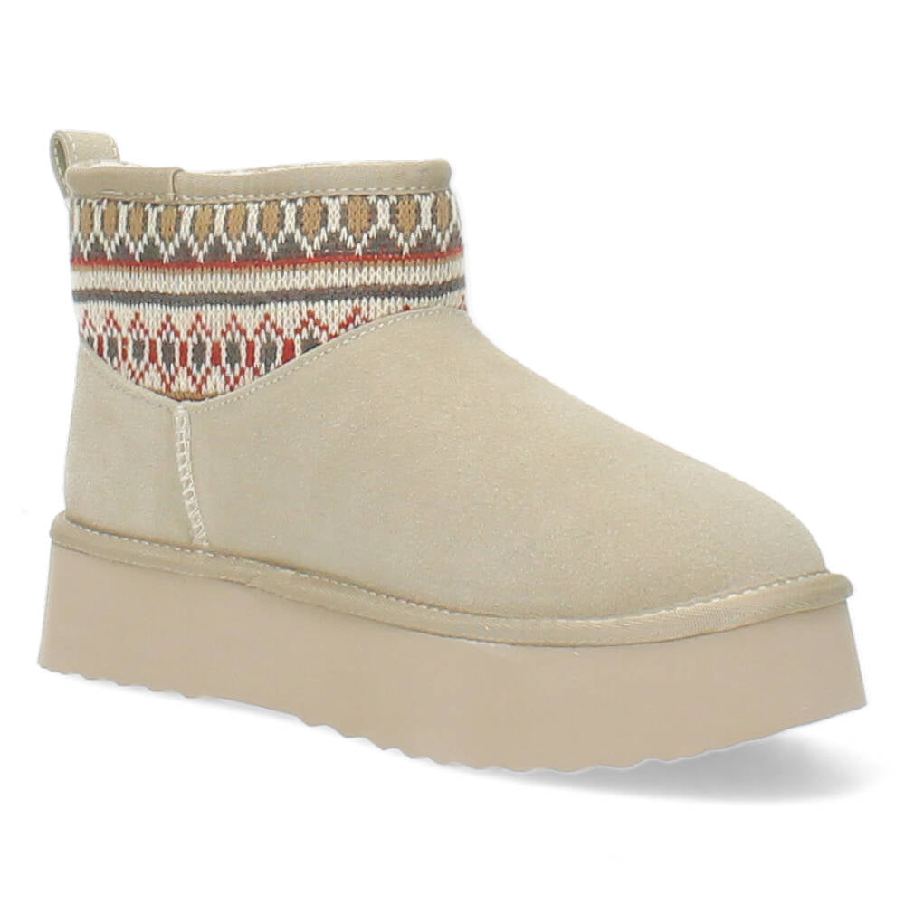 Beige booties