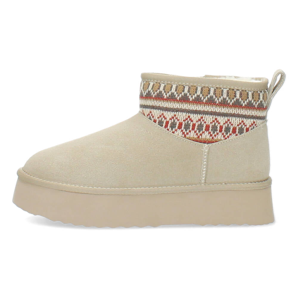 Beige booties