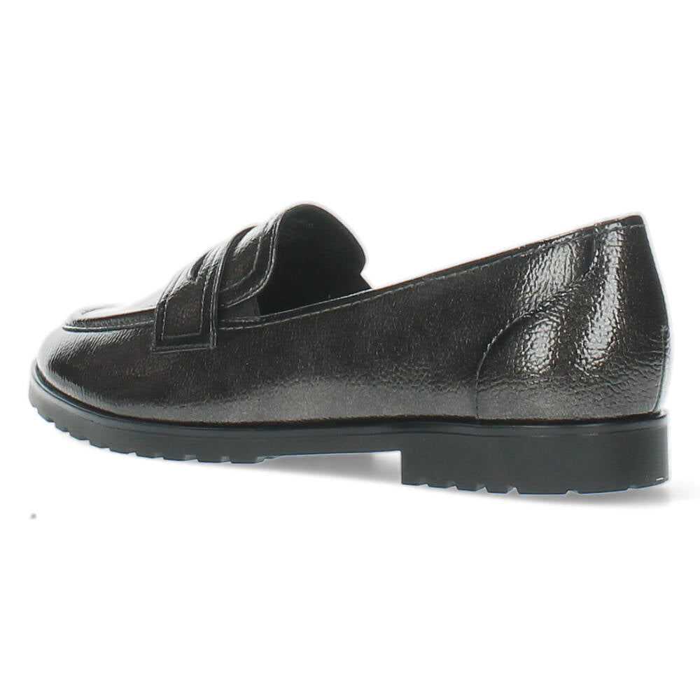 Donkergrijze loafers