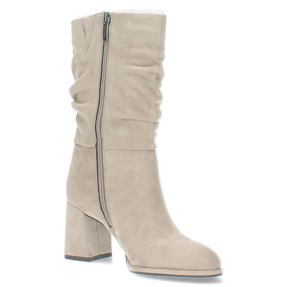 Taupe enkellaarzen