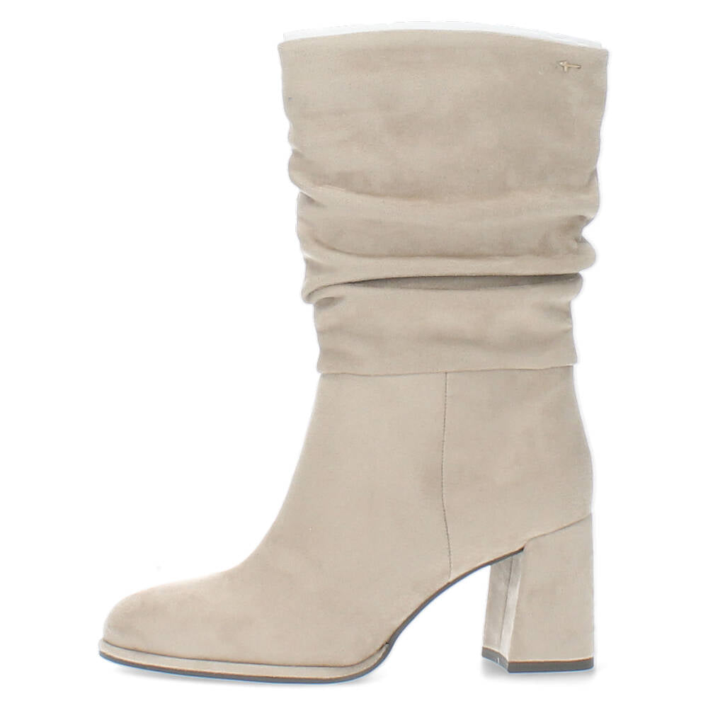 Taupe enkellaarzen