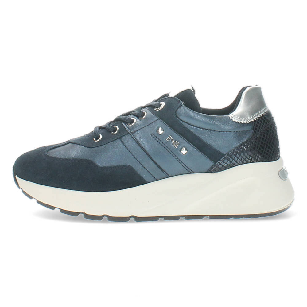 Blauwe sneakers