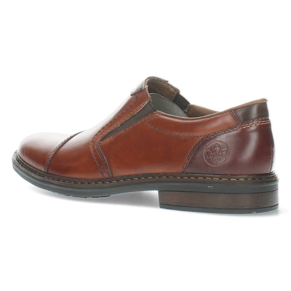 Cognac slip-ons