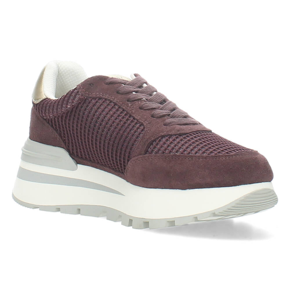 Burgundy sneakers