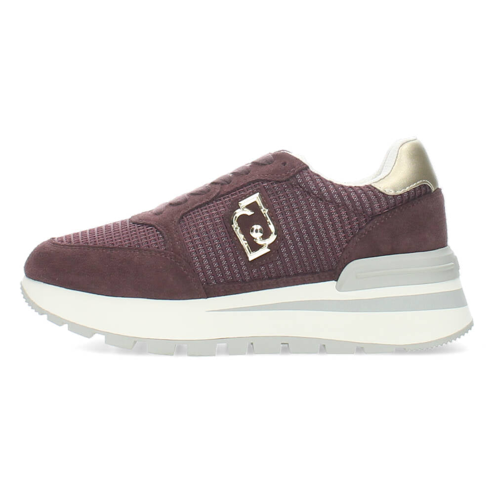 Burgundy sneakers