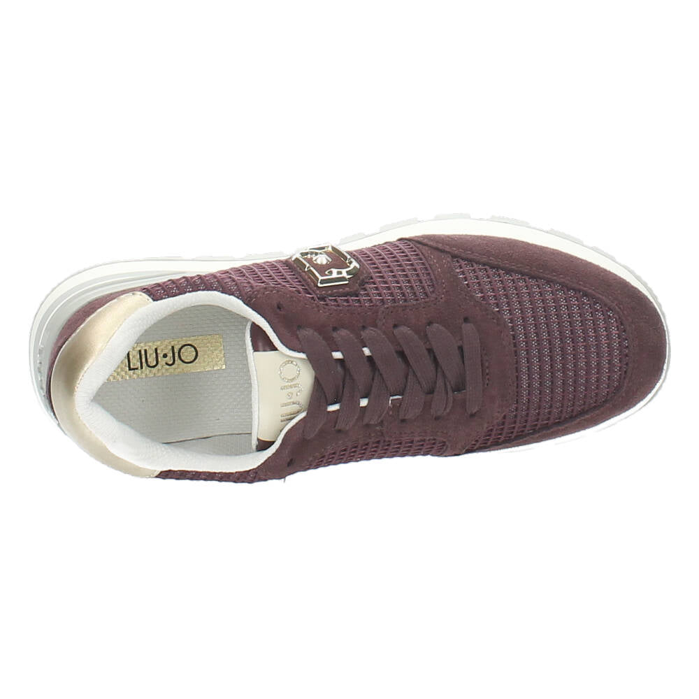 Burgundy sneakers
