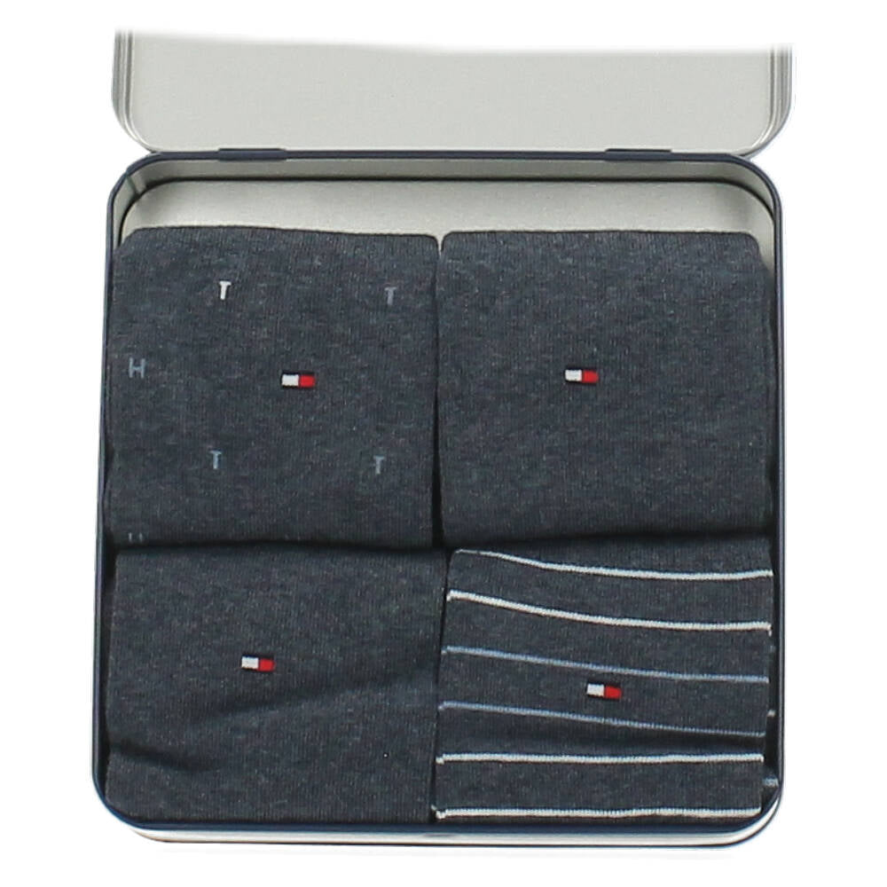 cadeaubox blauwe kousen, 4 paar