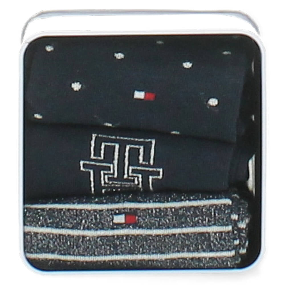 cadeaubox blauwe kousen 3 paar