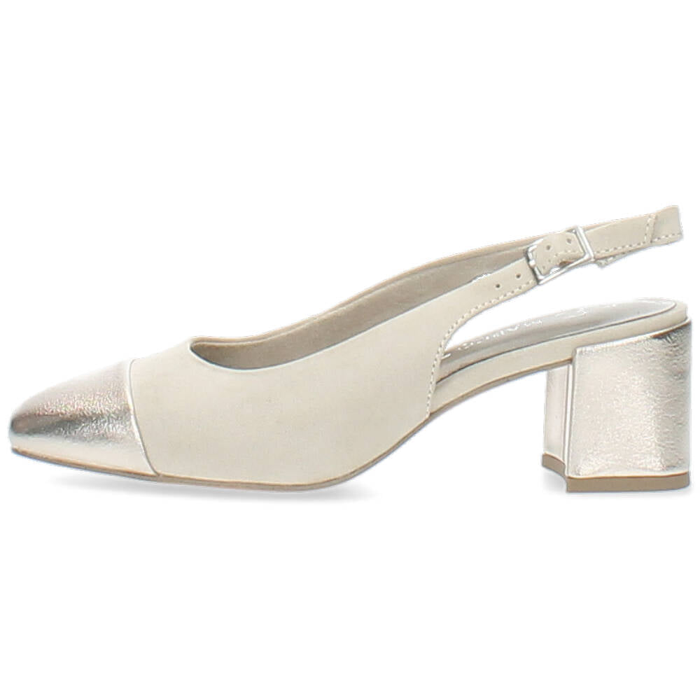 beige slingback