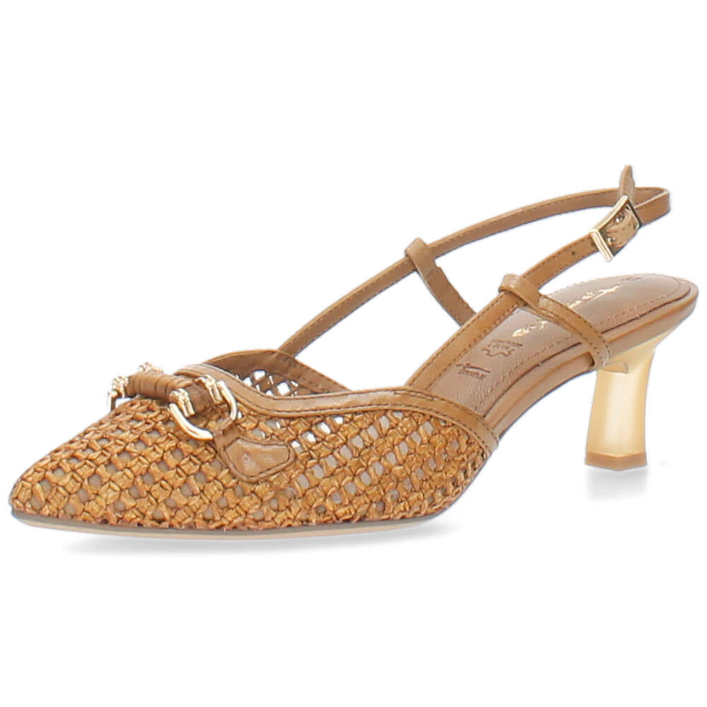 cognac slingback