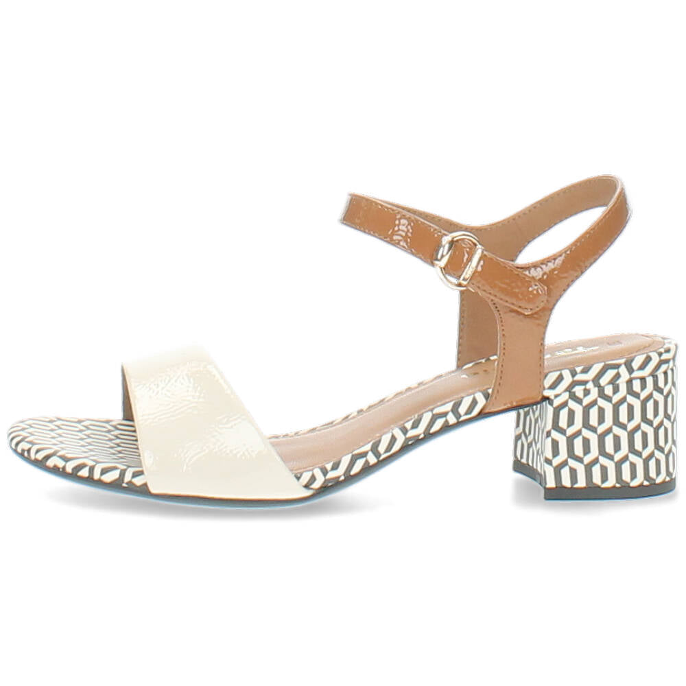 beige/cognac sandaal