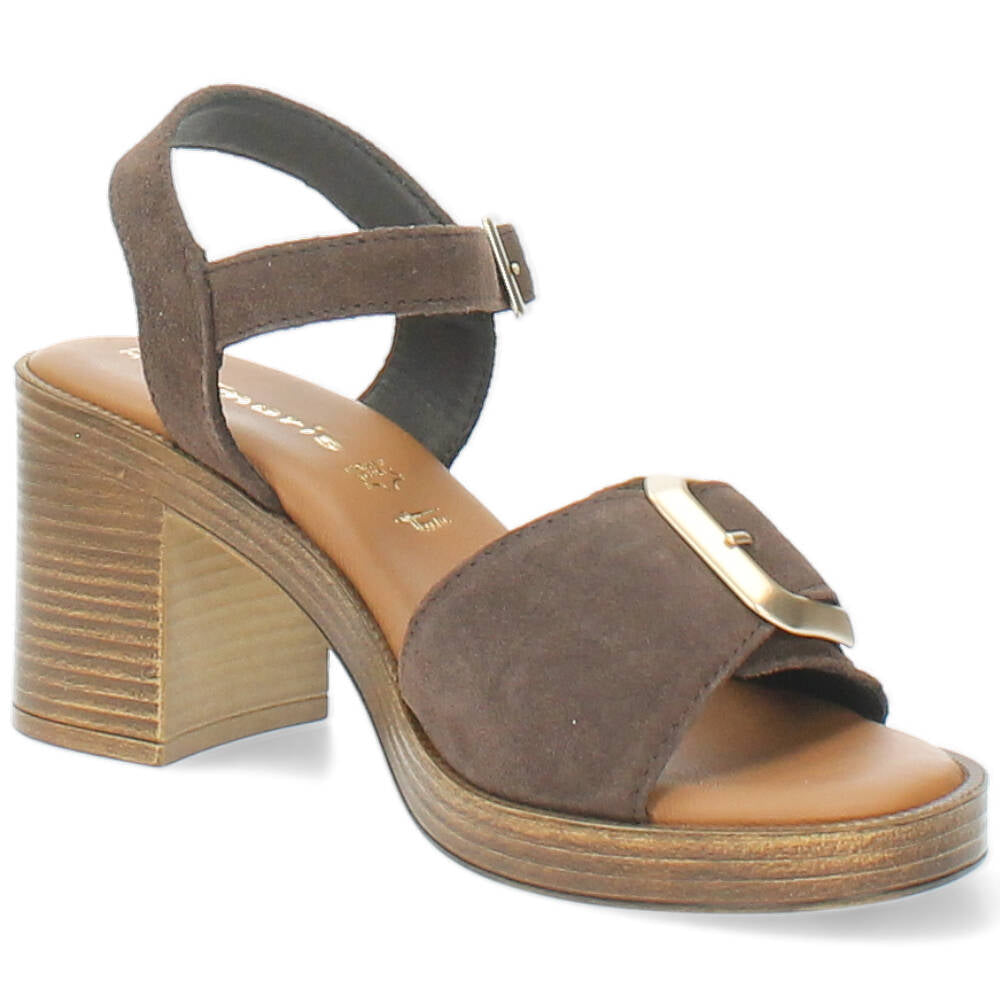 bruine sandaal