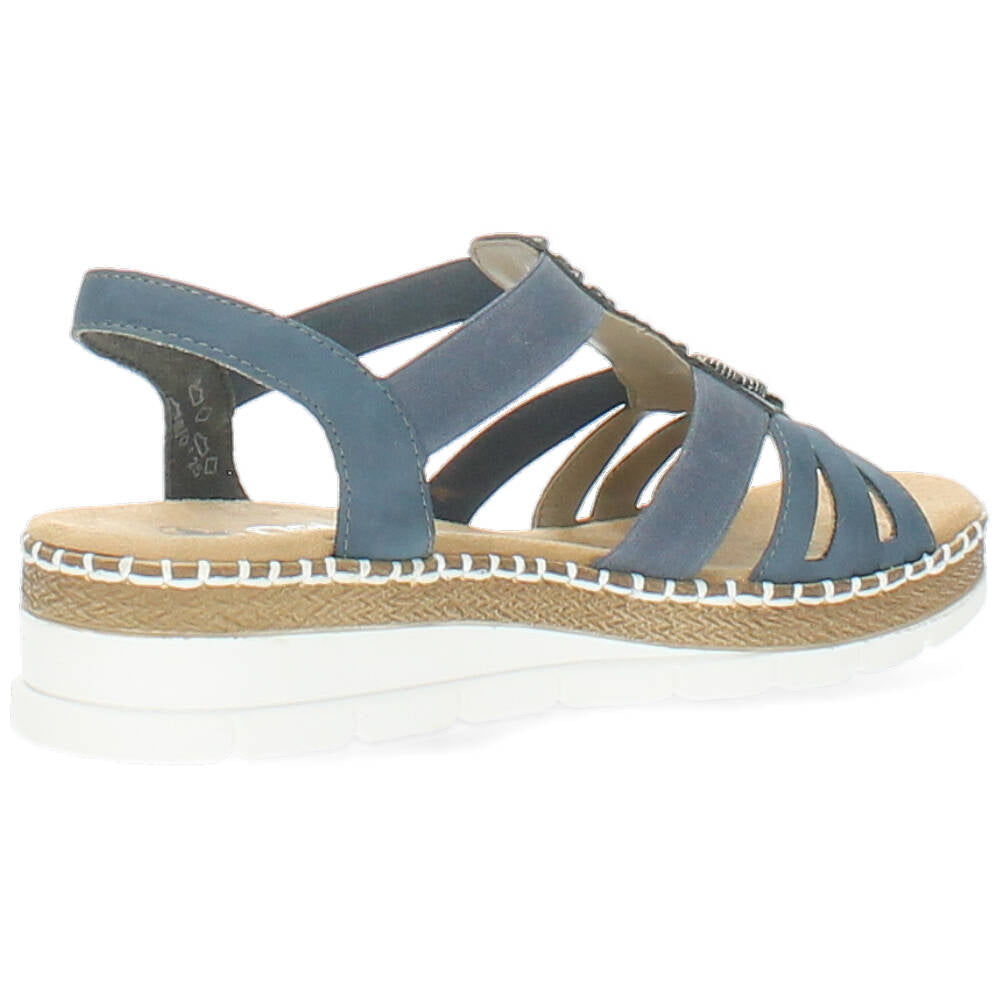 blauwe sandaal