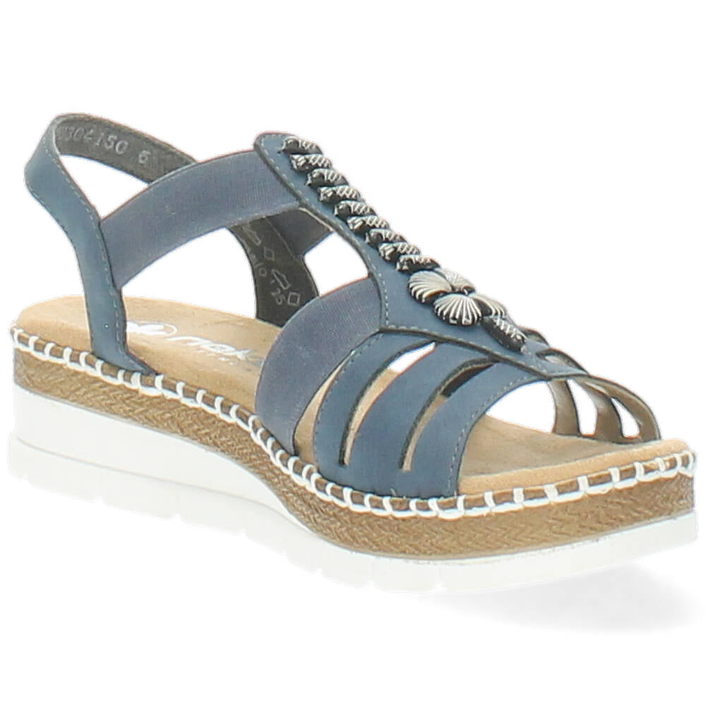 blauwe sandaal